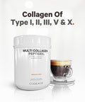 Codeage Multi Collagen Protein Capsules and Multi Collagen Protein Powder Bundle Multi Collagen Pills Collagen Types I II II V and X 90 Count Multi Collagen Peptides Pure Hydrolyzed 20 oz