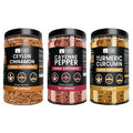 PURE ORIGINAL INGREDIENTS Cayenne Pepper, Ceylon Cinnamon, Turmeric Curcumin Bundle (730 Capsules)