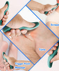 Abnaok Manual Trigger Point Massage Tool And Thumb Saver For Full Body Deep Tissue Massage, With 3-Legged Massage Knobs, Stress Relief