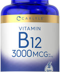 Carlyle B-12 | 3000Mcg Per Serving | 180 Vegetarian Tablets | For S | Vegetarian, Non-Gmo & Gluten Free Vitamin