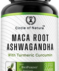 Maca Root 10,000 Mg, Ashwagandha 6000Mg Extract, Capsules For Men & Women With Turmeric Curcumin And Bioperine 120 Capsules Made In Usa