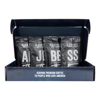 Black Rifle Coffee Company Ground Coffee Variety Kit 4 Bags (4Oz Each)