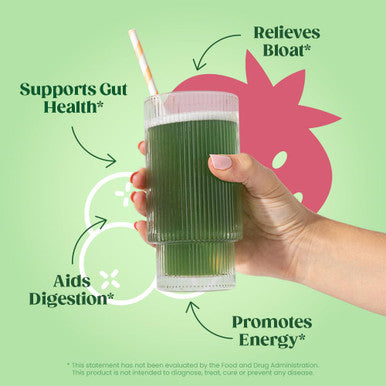Bloom Nutrition Superfood Greens Powder Digestive Enzymes with Probiotics and Prebiotics Gut Health Bloating Relief Berry + Milk Frother High Powered Hand Mixer
