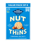 Blue Diamond Almonds Nut-Thins Hint of Sea Salt, 4.25 oz, Pack of 6