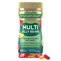 Nature's Bounty Multi Jelly Beans Gummy With Zinc Biotin Vitamins A D E K Daily Support For Whole Body Health Strawberry-Lemonade Flavor 120 Count
