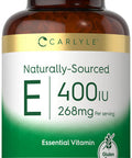 Carlyle Vitamin E 400 Iu | 250 Softgels | Naturally Sourced | Non-Gmo And Gluten Free