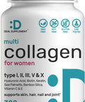 Deal Supplement Multi-Collagen Pills for Women with Vitamin C E & Biotin 300 Capsules 11 in 1 Formula with Saw Palmetto Bamboo Silica & Hyaluronic Acid Hair Skin Nail & Joint Health