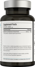 LES Labs Magnesium Citrate NonGMO Supplement 750mg 120 Capsules