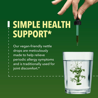 Stinging Nettle Leaf Extract Liquid Drops - Usda Organic - Immune, Prostate, And Joint Support - 60 Servings - Vegan, Non-Gmo, Gluten-Supplement - Unflavored Herbal Tincture - 1 Fl Oz