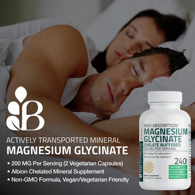 Bronson Magnesium Glycinate 200 MG 60 Count