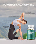 Chlorophyll Gummies For Body Odor Deodorant 2 Pack, Spirulina Chlorella Sugar Herbal Supplement For Immune Support, Women Vitamins Gummy Vegan Non-Gmo
