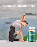 Chlorophyll Gummies For Body Odor Deodorant 2 Pack, Spirulina Chlorella Sugar Herbal Supplement For Immune Support, Women Vitamins Gummy Vegan Non-Gmo