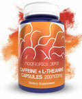 and L-Theanine Capsules | 60 Count | Contains 200mg of and 100mg of L-Theanine | Nootropic Supplement | Energy Booster | Mental Focus + Alertness | Coffee Alternative