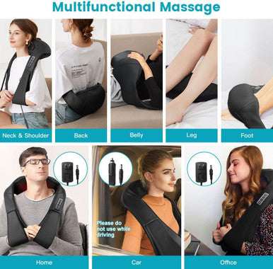 Gifts For Mom, Shiatsu Neck And Back Massager, Neck Massager For Pain Relief Deep Tissue, Kneading Electric Shoulder Massagers For Home, Office, Back Massager Gifts For Family