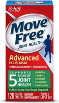 Schiff Move Advanced Plus MSM 120 tablets - Joint Health Supplement with Glucosamine and Chondroitin (Pack of 4)