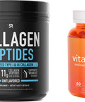 Sports Research Collagen Peptides Powder 16oz Vitamin C Gummies 60ct Bundle