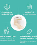 Medical Grade Soft Silicone Tape For Scar Removal (1''X 120'') Scar Treatment, 1 Roll 180Cm With 5Cm Crease Silicone Scar Sheets, Keloid Bump Removal Easy To Tear Without Scissors