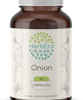 HerbEra Onion 60 Capsules, 500 mg, Onion (Allium Cepa) Dried Bulb (60 Capsules)