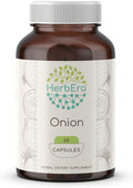 HerbEra Onion 60 Capsules, 500 mg, Onion (Allium Cepa) Dried Bulb (60 Capsules)
