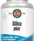 Kal Silica Plus, Silica Gel With Horsetail Extract, Healthy Hair, Skin & Nails Support, Maximum Absorption, Vibrant Hair, Glowing Skin Supplement, Vegan, Gluten Free, 90 Serv, 90 Quick Dissolve Tabs