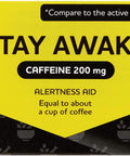 Rite Aid Stay Awake Tablets Caffeine, 200 Mg - 100 Tablets | Caffeine Pills | Caffeine Supplement | Caffeine Pills 200Mg | Equal