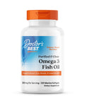 Doctor'S Best Omega 3 Fish Oil Supplement For Women & Men - Source Of Dha Epa & Omega-3 Fatty Acids Purified High 2000 Mg Potency Heart Health Support Non-Gmo Gluten Free 120 Marine Softgels