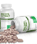 Bronson Bacopa Monnieri Extract 500 mg - Promotes Mental Clarity and Brain Function - Non GMO, 90 Vegetarian Capsules
