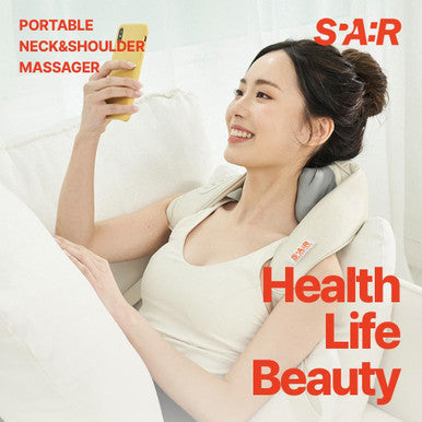 Spar Portable Neck And Shoulder Massager With 4D Deep Kneading Massage, Heat Control, Ideal For Muscle Pain Relief And Relaxation Customized Fit, User-Friendly, Durable