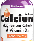 Bluebonnet Nutrition Liquid Calcium Citrate Calcium Citrate Magnesium Citrate Vitamin D3 Bone Health Gluten Free Soy Free Milk Free Kosher 32 Servings Strawberry Flavor 16 Fl Oz (Pack of 1)