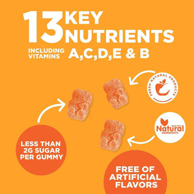 Nature's Gummies Daily Multivitamin for Kids + Vitamins C, D3 & Zinc for Immune Support - Children's Multivitamin Chewable, Gluten Free, Non-GMO, Tasty Strawberry Flavored - 60 Gummies