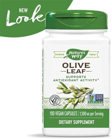 Nature'S Way Premium Herbal Olive Leaf 1500 Mg Per Serving 100 Vcaps