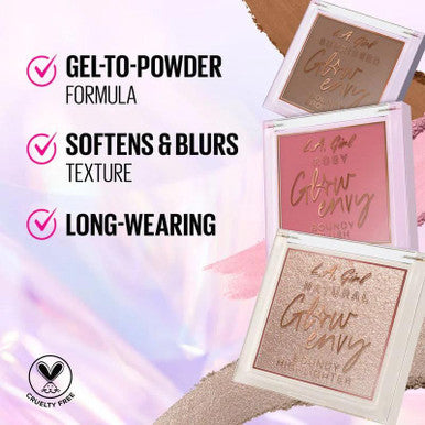 L.A. Girl Glow Envy Bouncy Bronzer For Women Rosy Glow Blush For Makeup With Goodness Of Jojoba Oil Squalene & Vitamin E Longwearing Natural Airbrushed Finish Bronzer (Pack Of 1)