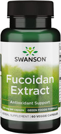 Swanson Maximum Strength Fucoidan Extract - Herbal Supplement Promoting Immune System Function - Natural Formula Supporting Overall Health - (60 Veggie Capsules 500mg Each)