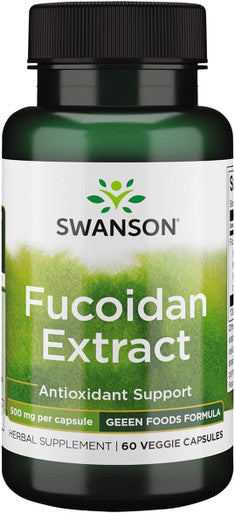 Swanson Maximum Strength Fucoidan Extract - Herbal Supplement Promoting Immune System Function - Natural Formula Supporting Overall Health - (60 Veggie Capsules 500mg Each)