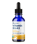 NativePath D3K2 Tincture - 1000IU Vitamin D3 and Vitamin K2 Supplement with Organic MCT Oil - 1 Fluid Ounce - Rapid Bioavailability Multi-Vitamin for Bone Strength and Total Body Wellness 30 Servings