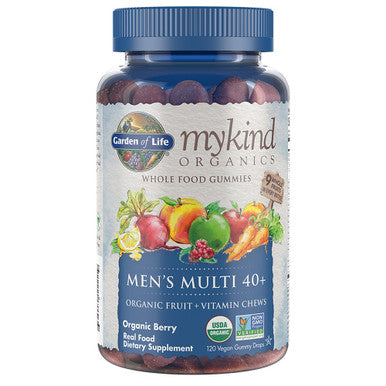 Garden of Life Organics Turmeric Inflammatory Response Gummy & Organics Men 40+ Gummy Vitamins 40+Multi Berry 120 Count