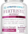 Approved ScienceFertilisyl Fertility Supplement Support Hormones and Cycle Prepare Body for Pregnancy Decrease Risk of Infertility Prenatal Vitamins for Conception Support 60 Capsules