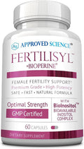 Approved ScienceFertilisyl Fertility Supplement Support Hormones and Cycle Prepare Body for Pregnancy Decrease Risk of Infertility Prenatal Vitamins for Conception Support 60 Capsules