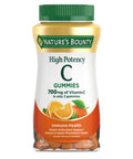 Nature's Bounty High Potency Vitamin C Gummies Immune Support Supplement 700Mg Orange Flavor 60 Count