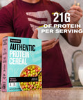 Authentic High Protein Cereal Fruity Citrus Splash Flavor 21g Protein Low Sugar Low Carb Gluten Cereal Healthy Breakfast and Snack Cereal 4 Servings