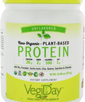 NATURAL FACTORS Organic Unflavored Raw Vegan Protein Pow 13.09 OZ