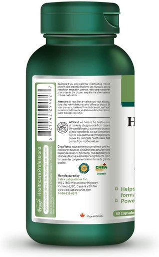 Hyaluronic Acid 75mg with Vitamin C 60 Capsules Supplement for Skin and Joints Alternative to Serum (1 Bottle)