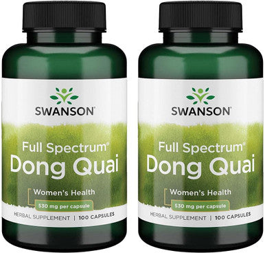 Swanson Dong Quai 530 Milligrams 100 Capsules 2 Pack