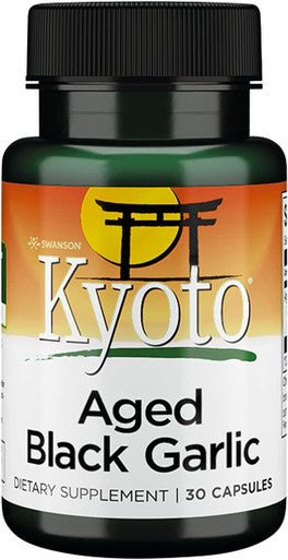 Swanson Aged Black Garlic 650 Milligrams 30 Capsules