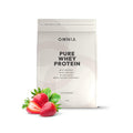 OMNIA Pure Whey Protein Powder Nutrition Low Carbs and Low Sugar Muscle Building Powder Over 22G Protein Per Serving - 33 Servings - 1 KG - Strawberry
