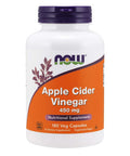 Now Foods Apple Cider Vinegar Capsules 450mg - 180 Capsules