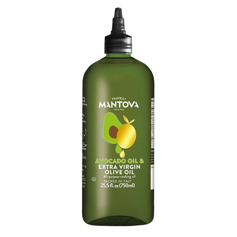 Mantova Squeeze Oils ÃƒÂ¢Ã¢â€šÂ¬Ã¢â‚¬Å“ Extra Virgin Olive Oil and Avocado Cooking Oils in Squeeze Bottles for Drizzling, Salads, Grilling, Frying, Roasting & Finishing (17 oz, Avocado)