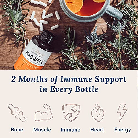 Live Conscious Omegawell Fish Oil & Magwell Magnesium Zinc & Vitamin D3 Bone & Heart Health Immune System Support Heart Brain & Joint Support