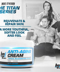 BPI Sports Anti-Aging Cream - Mike OHearn Titan Series - Body Skin Care - Niagen, Vitamin A & E, Retinol, Collagen Cream - 8 oz.
