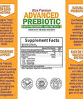 Advanced Prebiotic Gut Health Supplement (2 Month Supply) Plus 40 Billion Cfu Daily Probiotic Supplement (2 Month Supply)